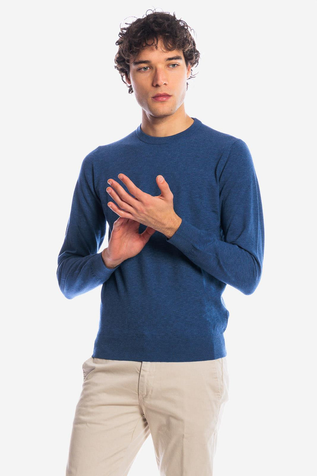 Maglia girocollo in viscosa