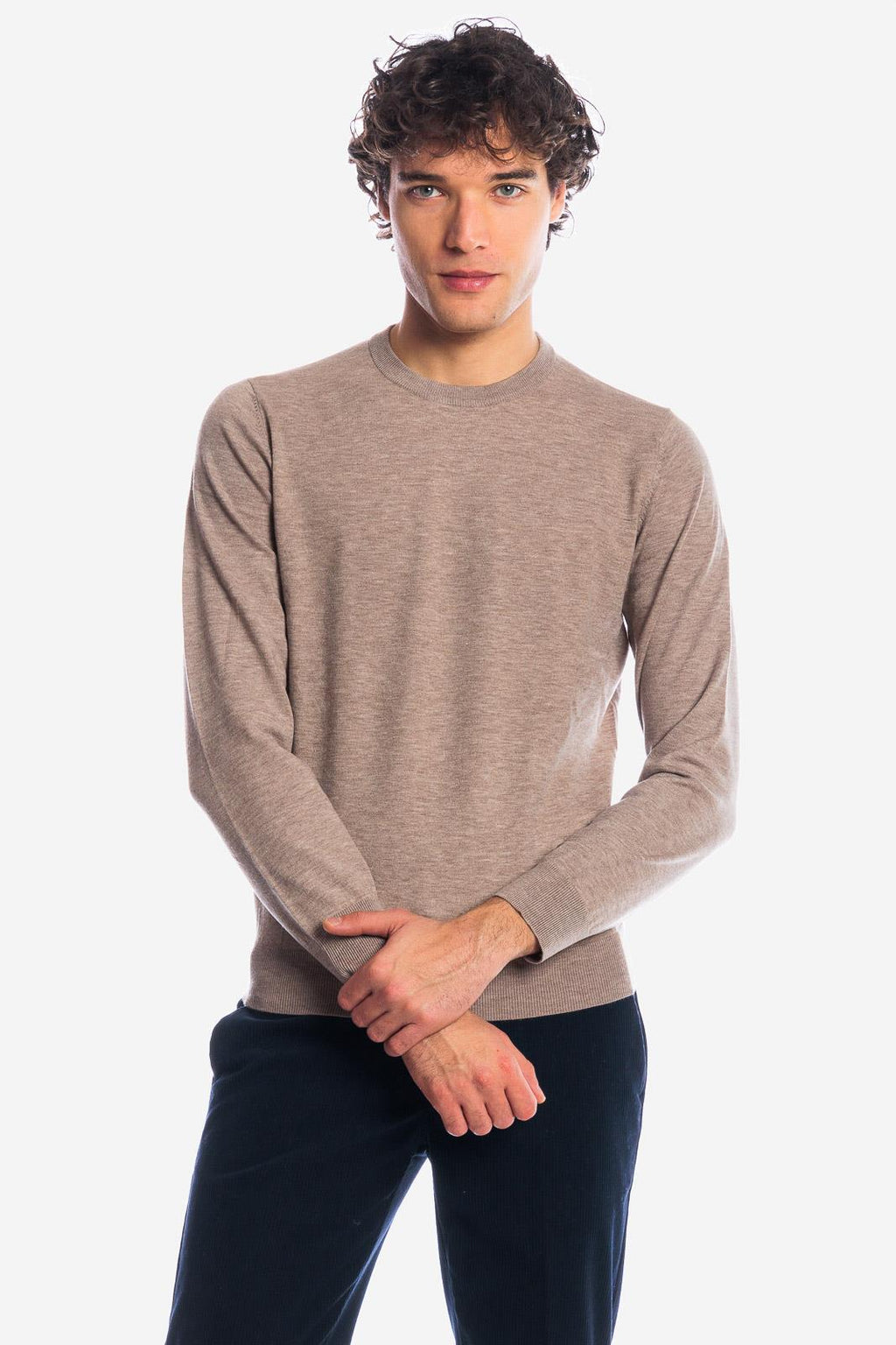 Maglia girocollo in viscosa