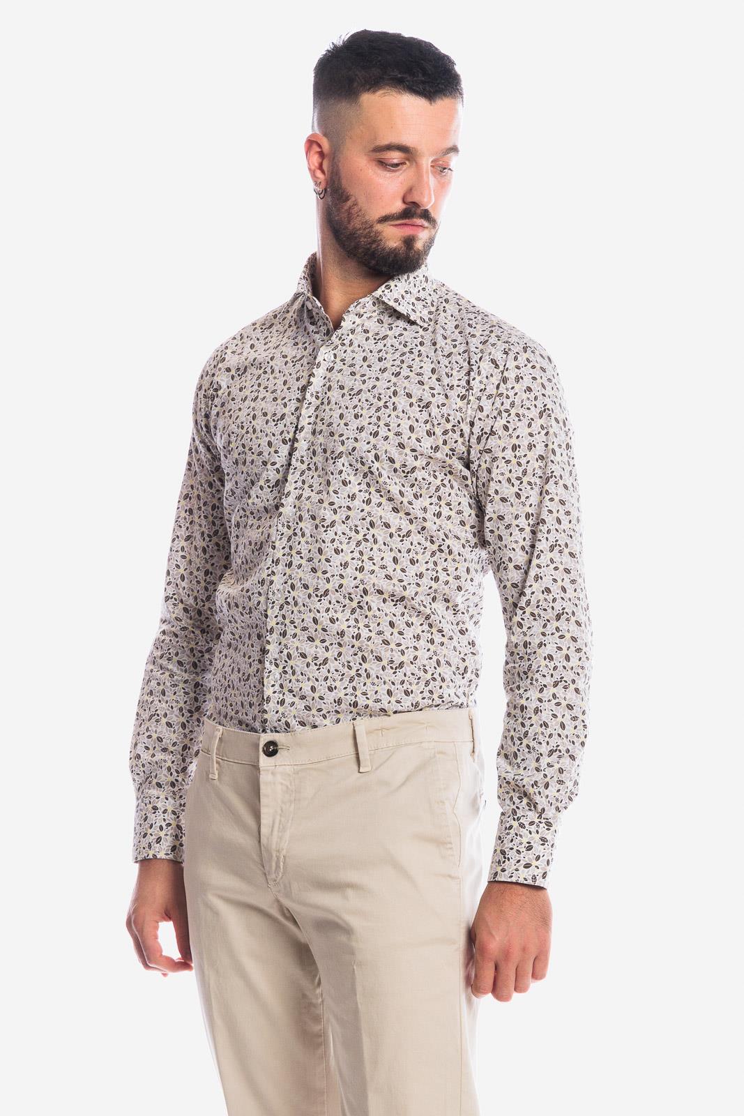 CAMICIA FANTASIA FOGLIE-F41