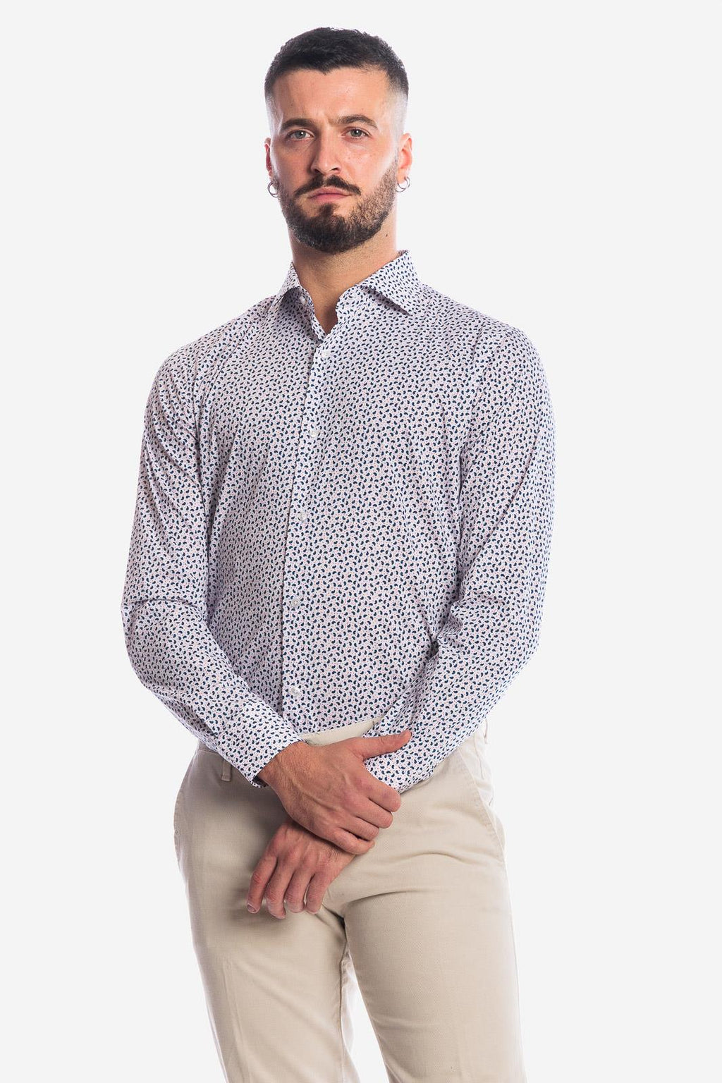 CAMICIA A FANTASIA CACHEMIRE