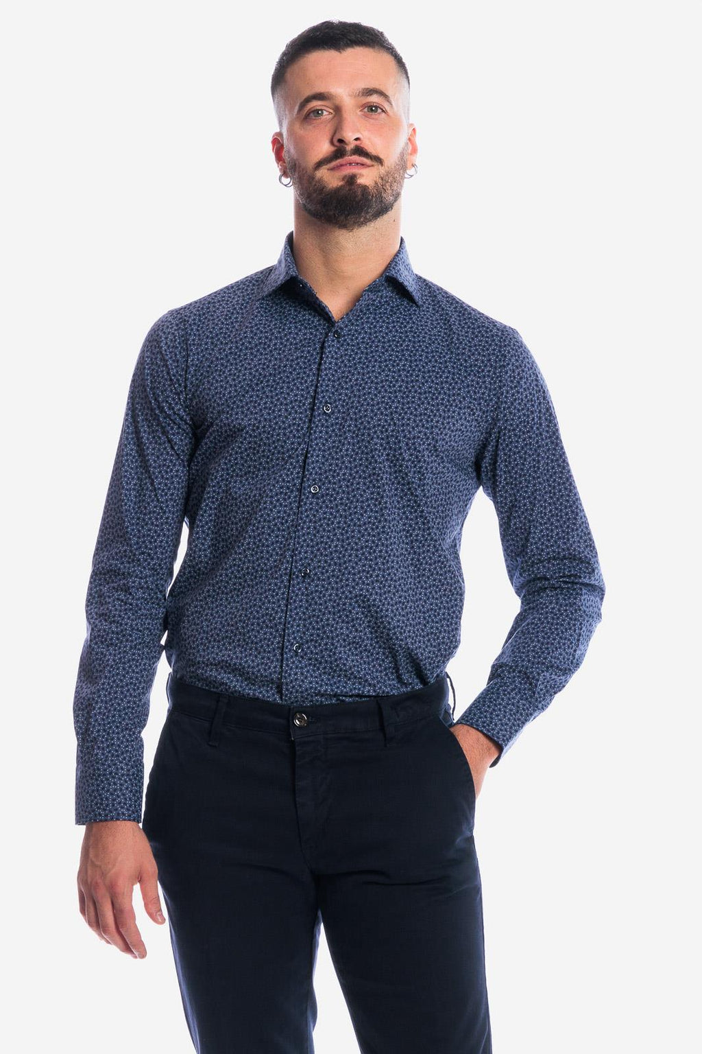 CAMICIA A FANTASIA CACHEMIRE