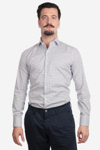 Camicia facile stiro a fantasia 3 fiori