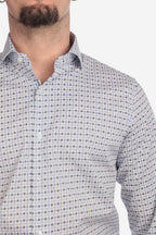 Camicia facile stiro a fantasia 3 fiori