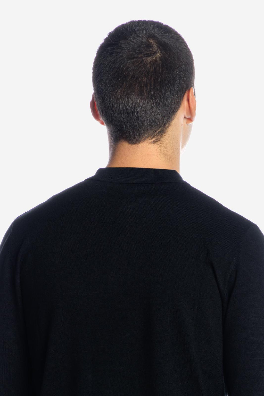Maglia polo tre bottoni a maniche lunghe