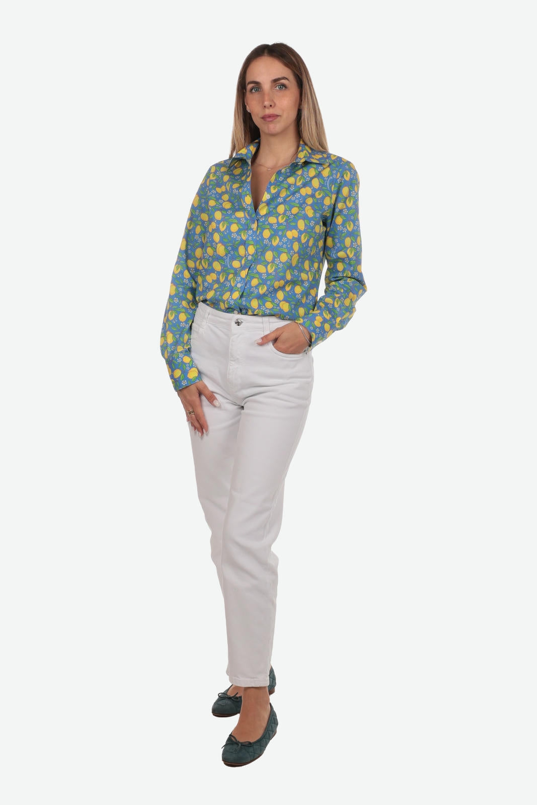 CAMICIA A FANTASIA FACILE STIRO POSITANO DONNA