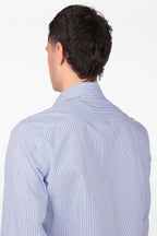 Camicia 100% cotone fantasia bastoncino bicolor