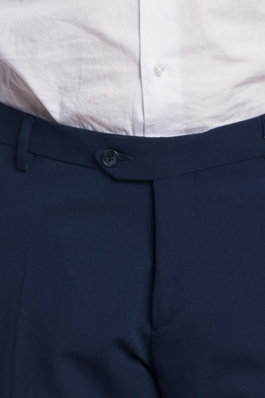 Pantalone classico da abito in fresco lana