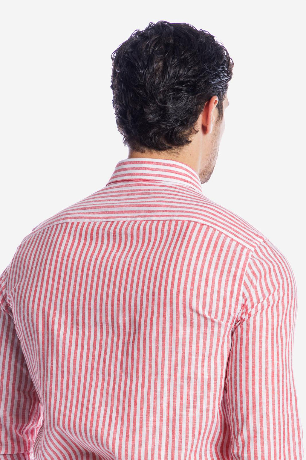 Camicia 100%lino riga media