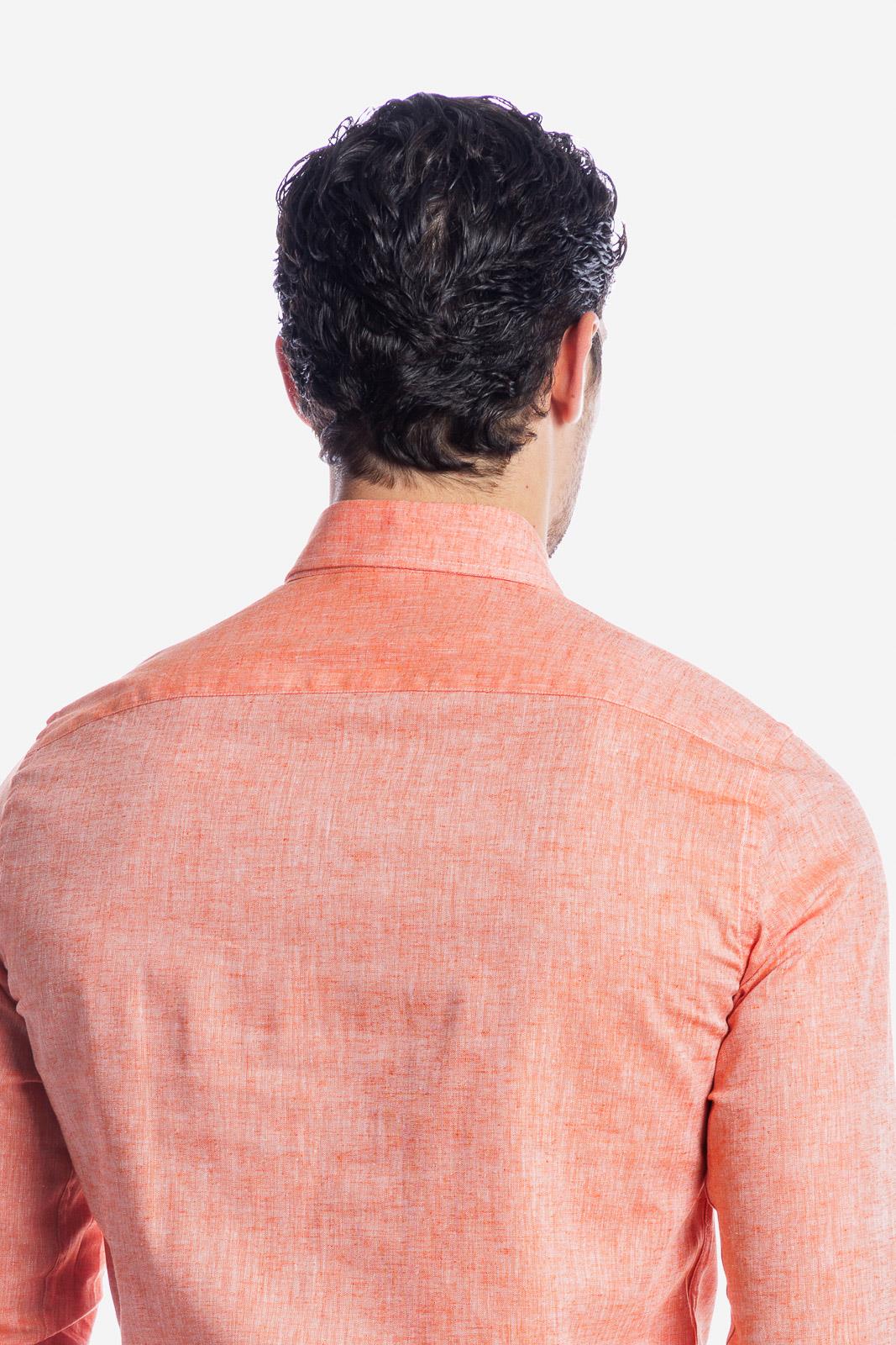 CAMICIA 100% LINO TINTA UNITA