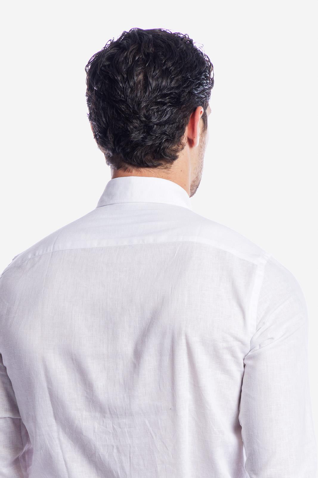 CAMICIA 100% LINO TINTA UNITA