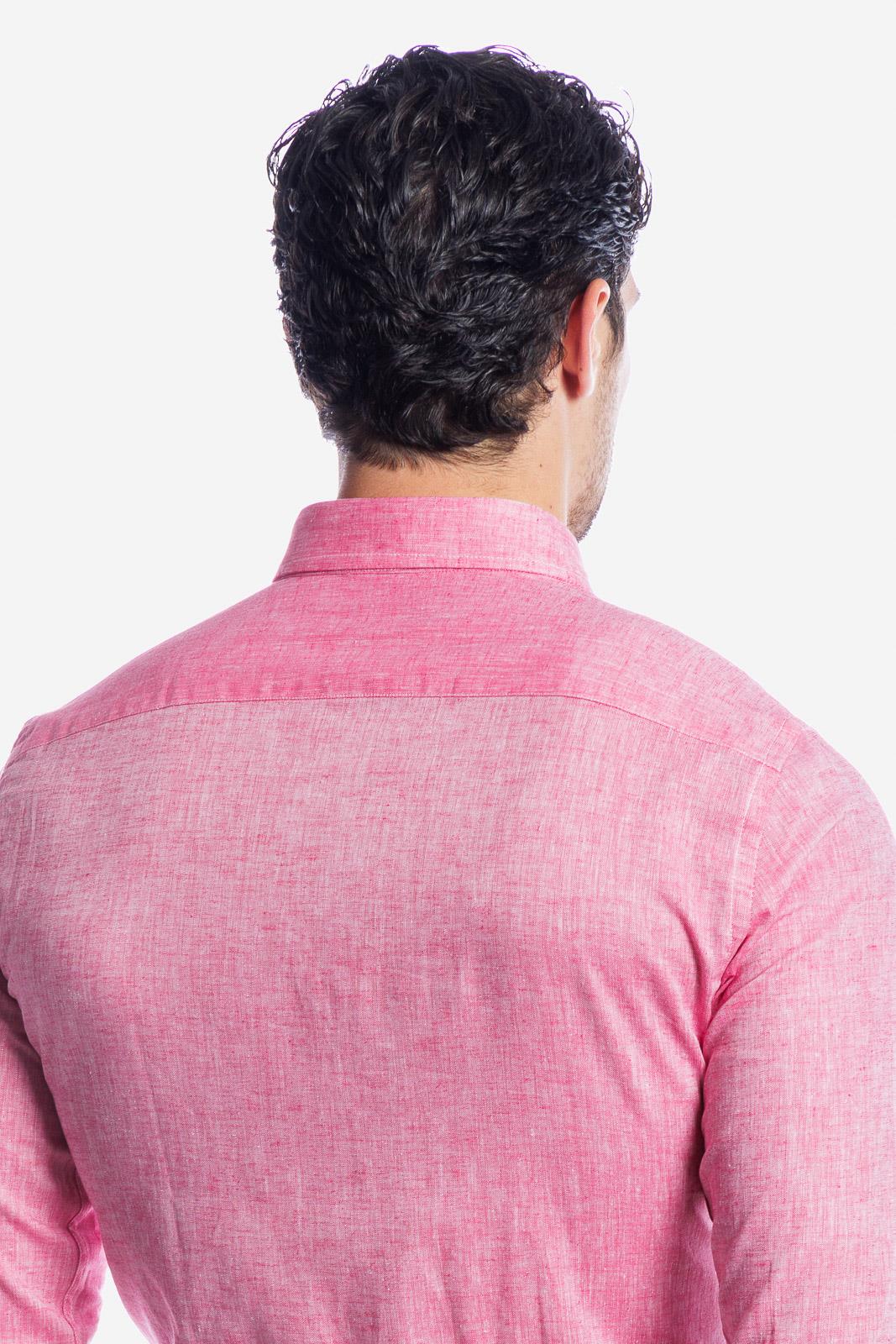 CAMICIA 100% LINO TINTA UNITA