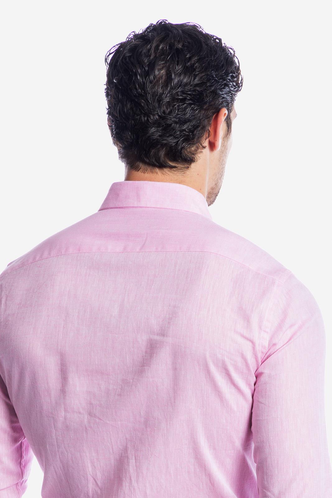 CAMICIA 100% LINO TINTA UNITA