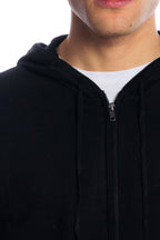 Maglia zip con cappuccio