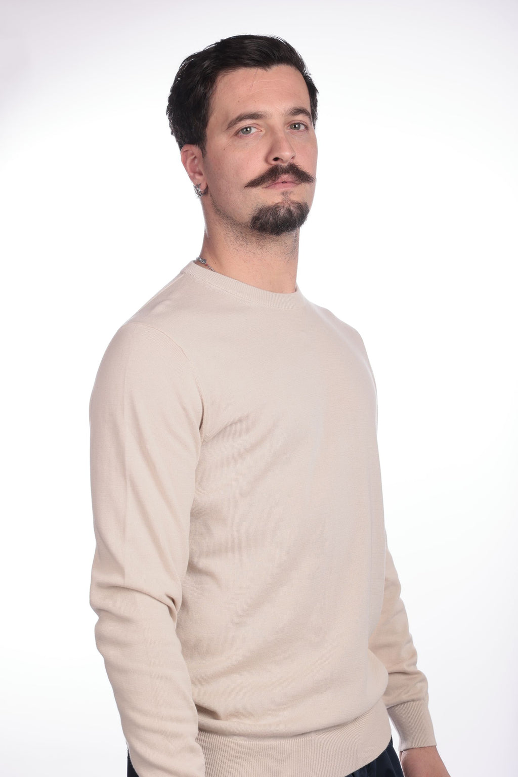 MAGLIA DI FILO IN COTONE MANICA LUNGA