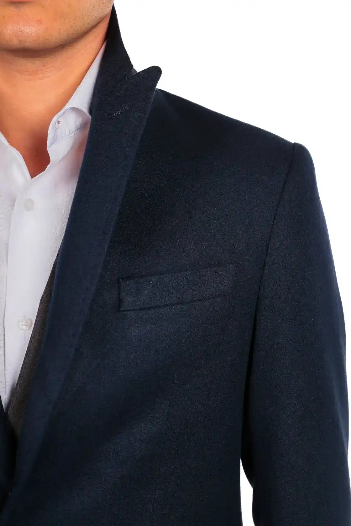 Cappotto monopetto petto a lancia