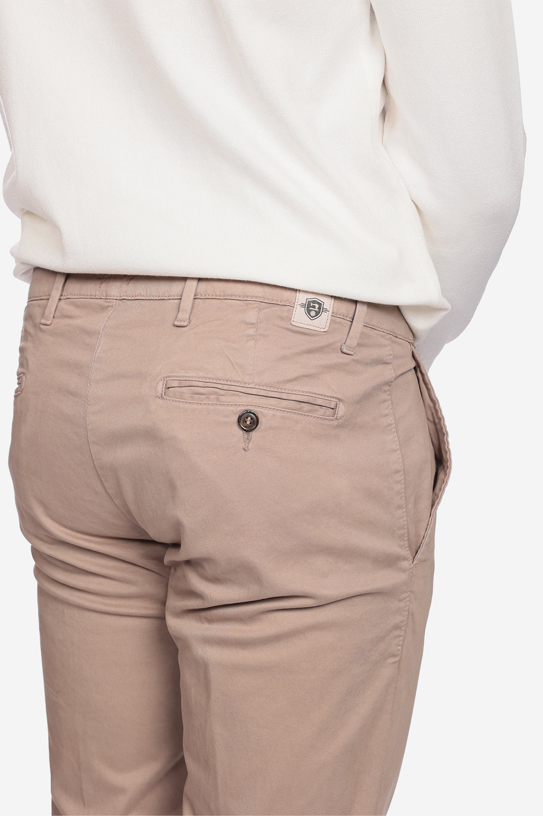 Pantalone in raso di cotone caldo