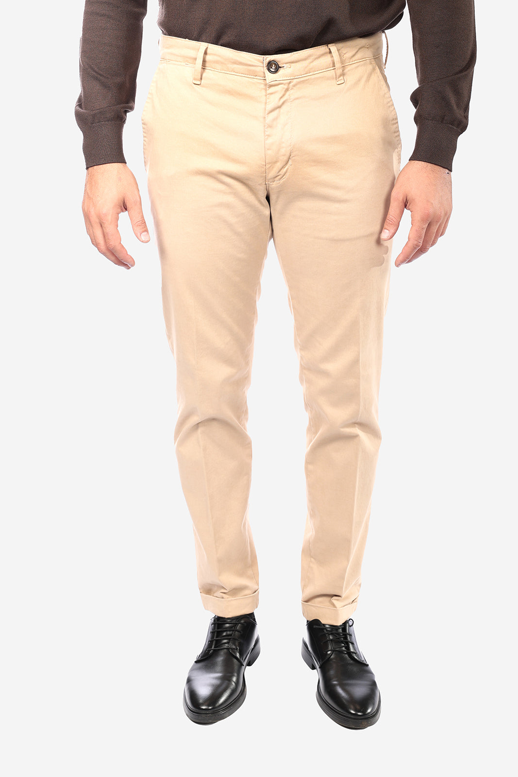 Pantalone in raso di cotone caldo