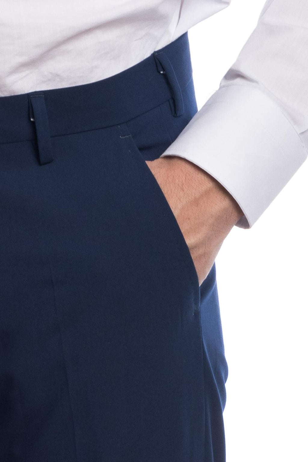 Pantalone classico da abito in fresco lana