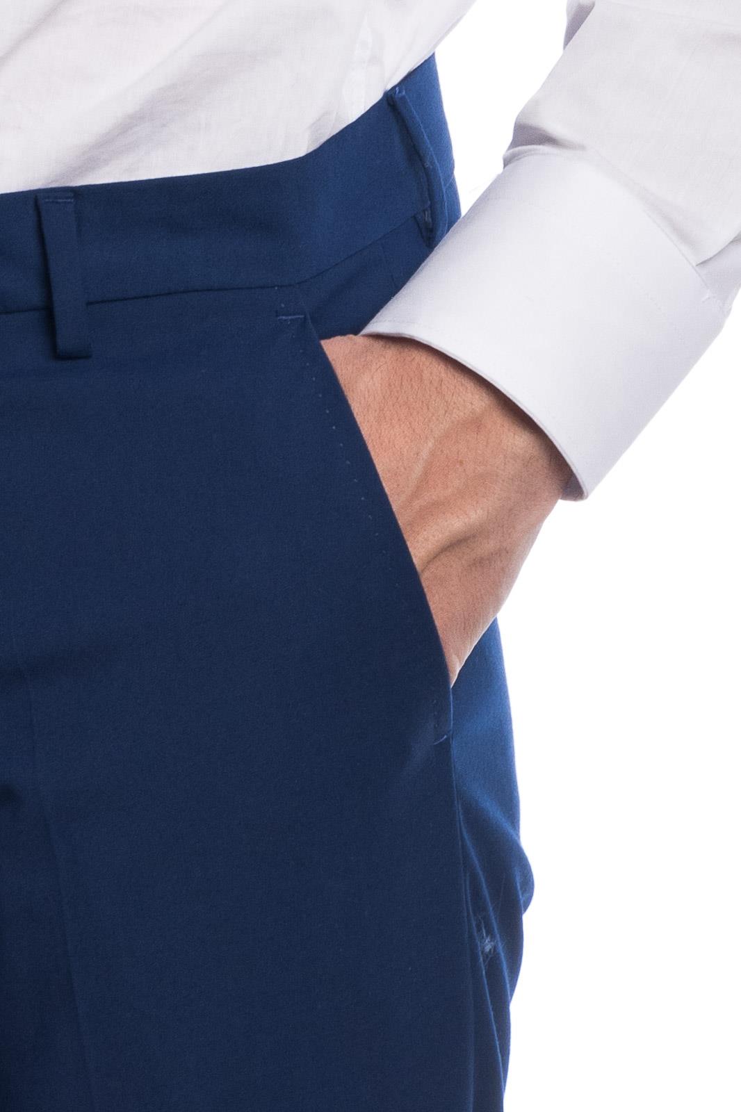 Pantalone classico da abito in fresco lana