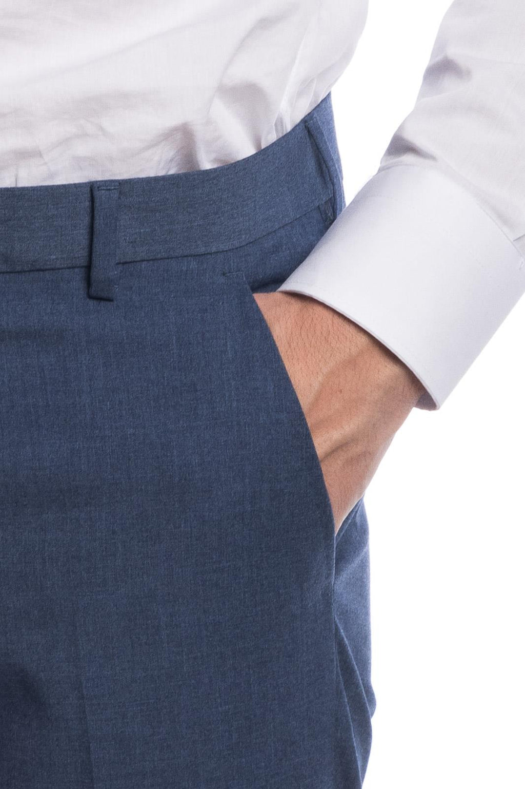 Pantalone classico da abito in fresco lana