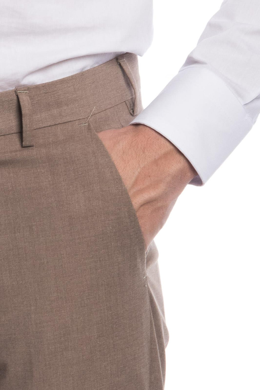 Pantalone classico da abito in fresco lana