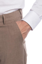 Pantalone classico da abito in fresco lana