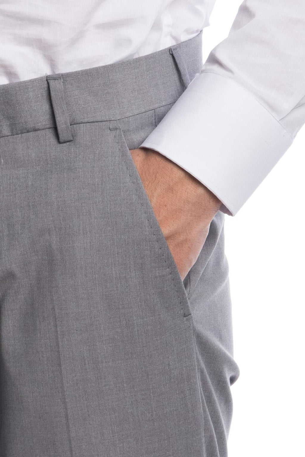 Pantalone classico da abito in fresco lana