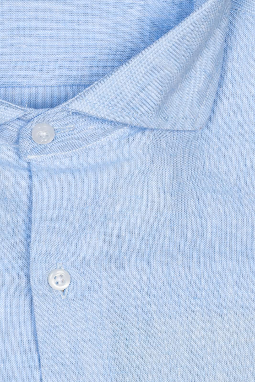 CAMICIA 100% LINO TINTA UNITA