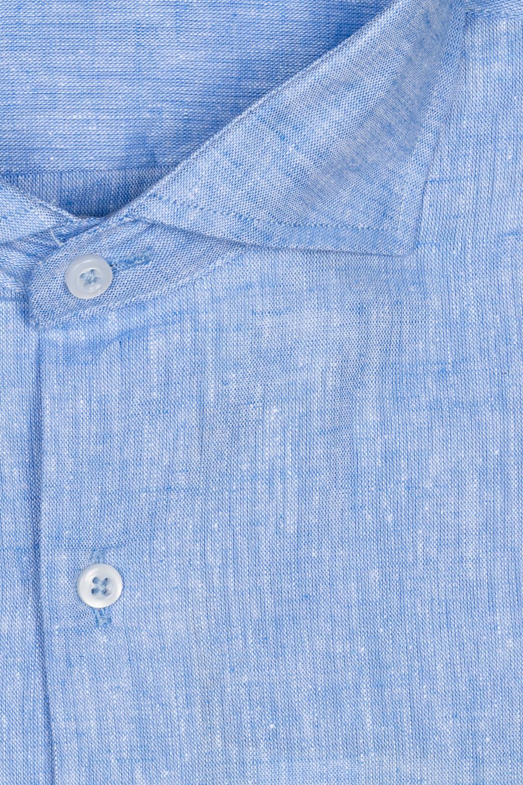 CAMICIA 100% LINO TINTA UNITA