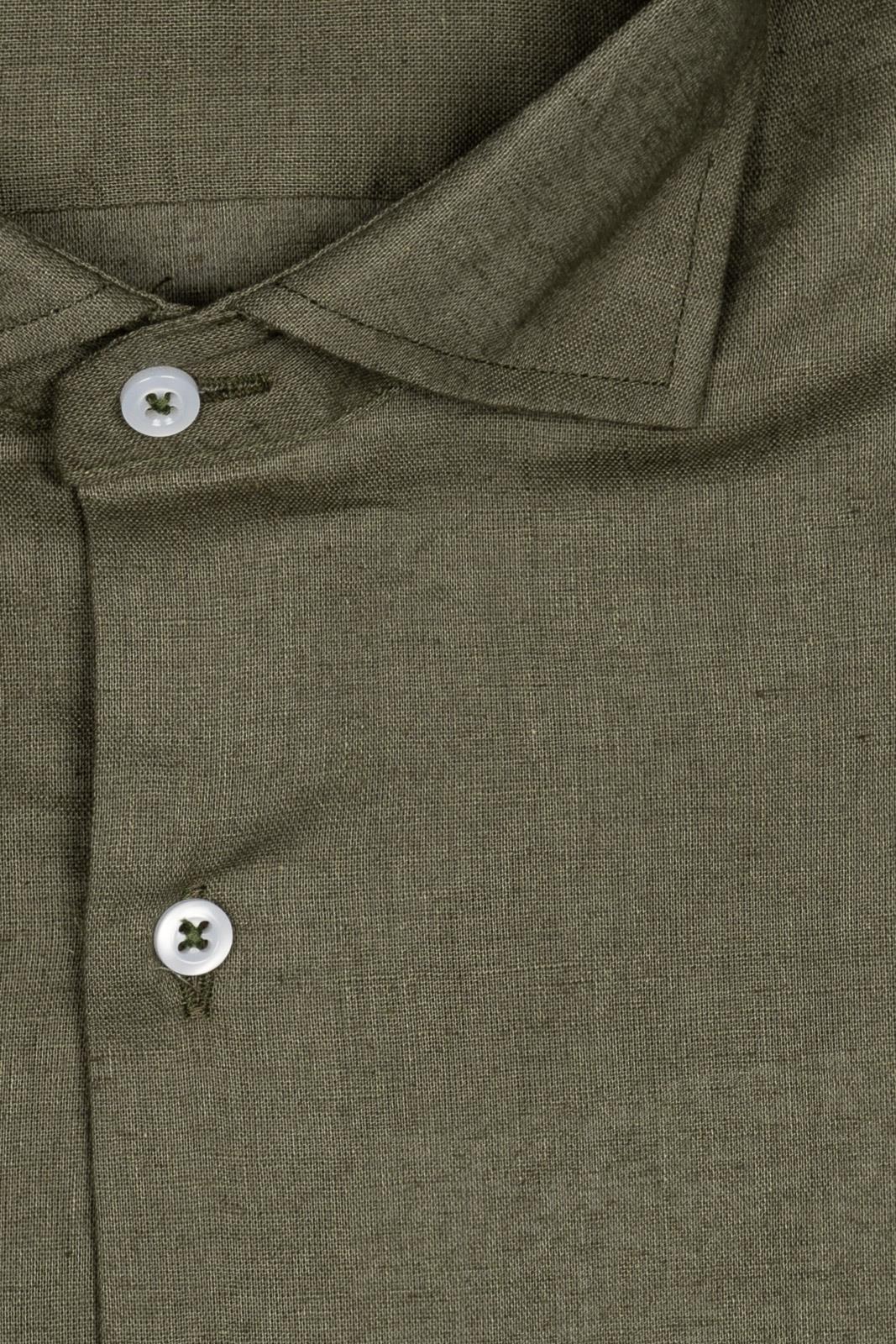 CAMICIA 100% LINO TINTA UNITA