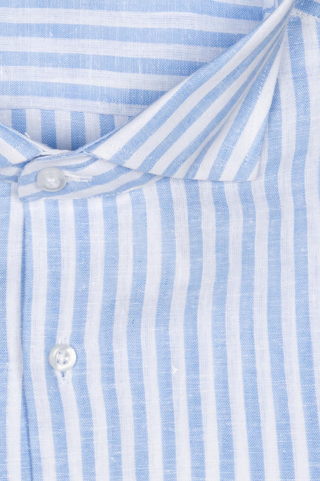 Camicia 100%lino riga media