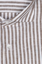 Camicia 100%lino riga media