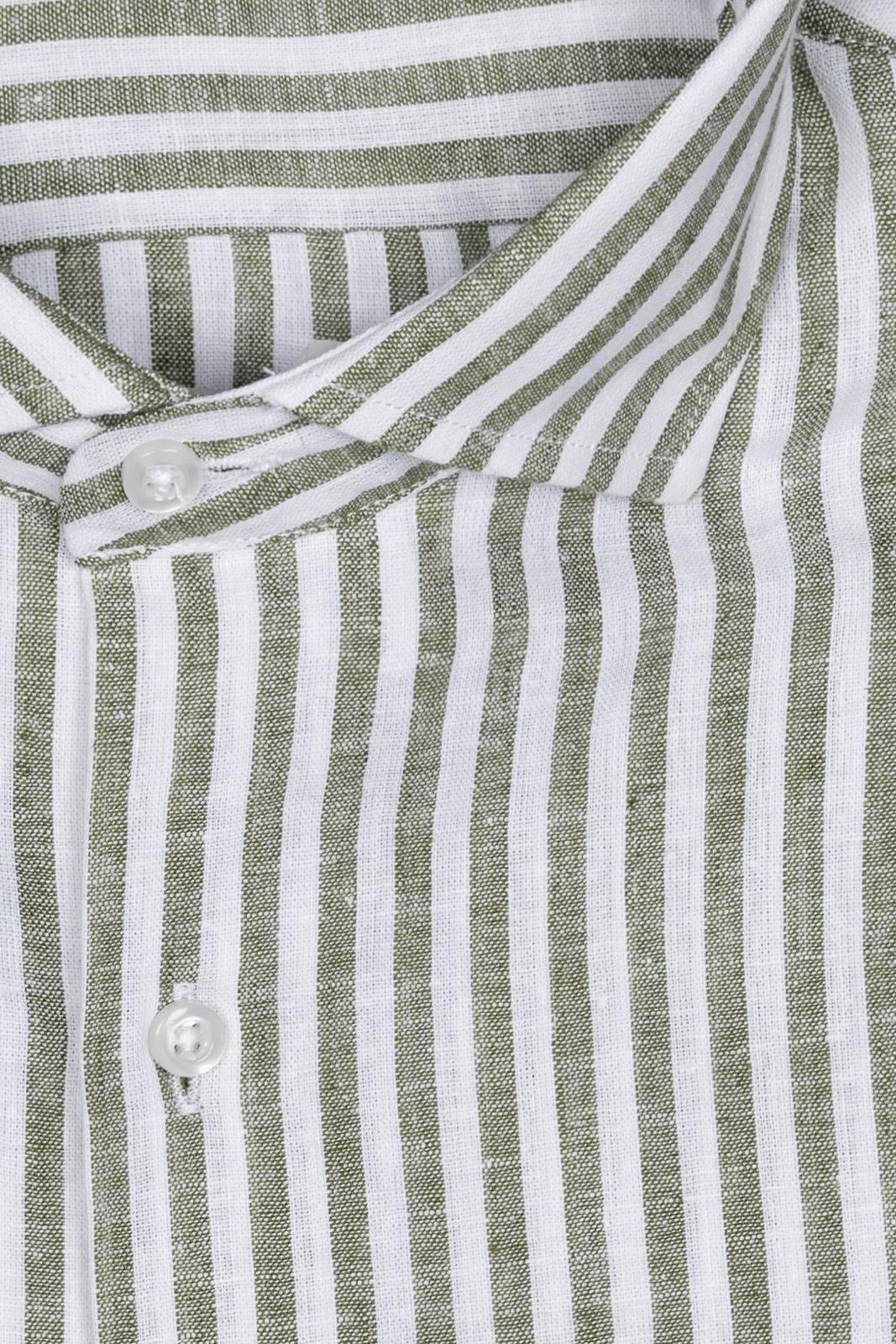 Camicia 100%lino riga media