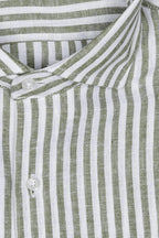 Camicia 100%lino riga media