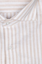 Camicia 100%lino riga media