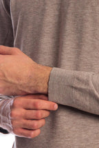 Maglia girocollo in viscosa