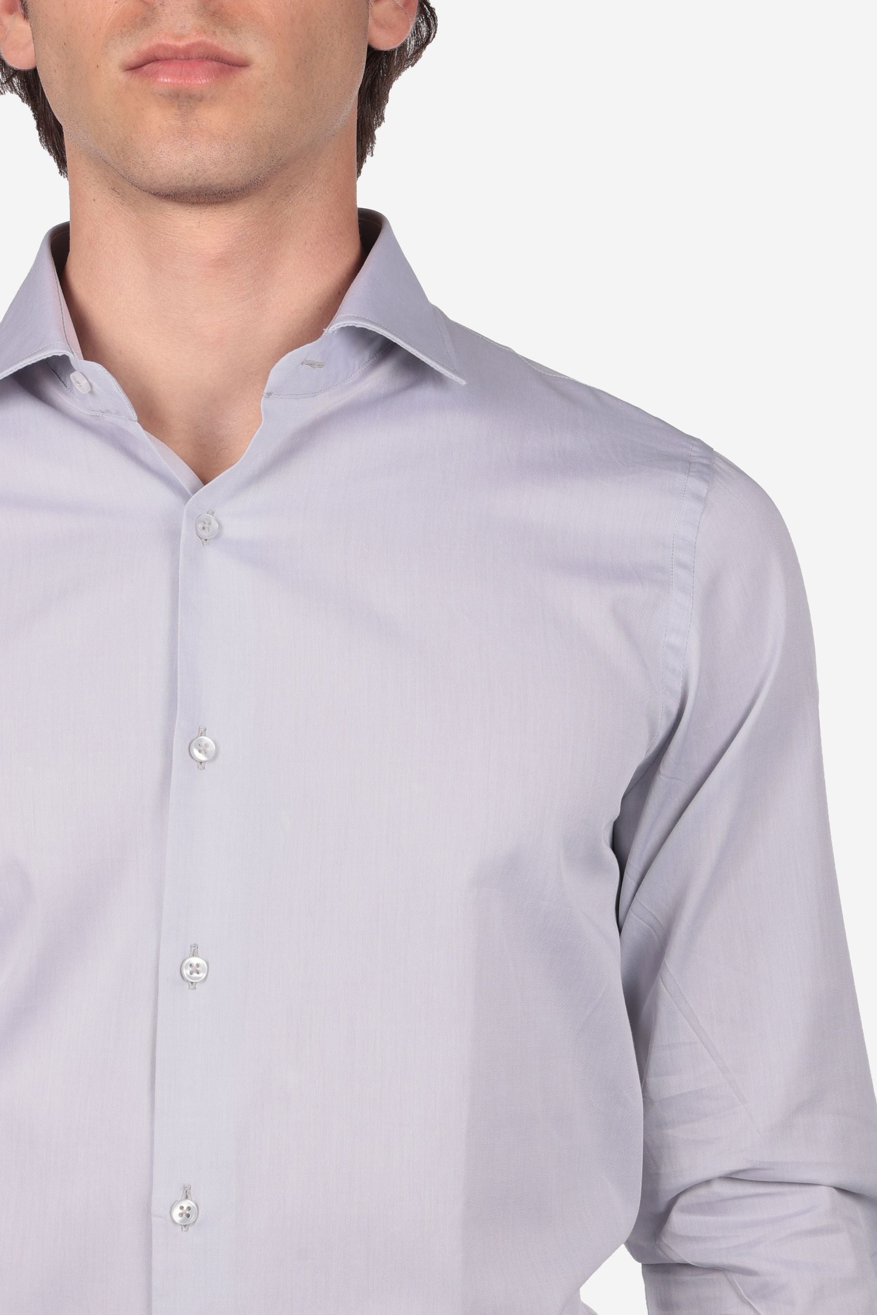 Camicia 100% cotone tinta unita