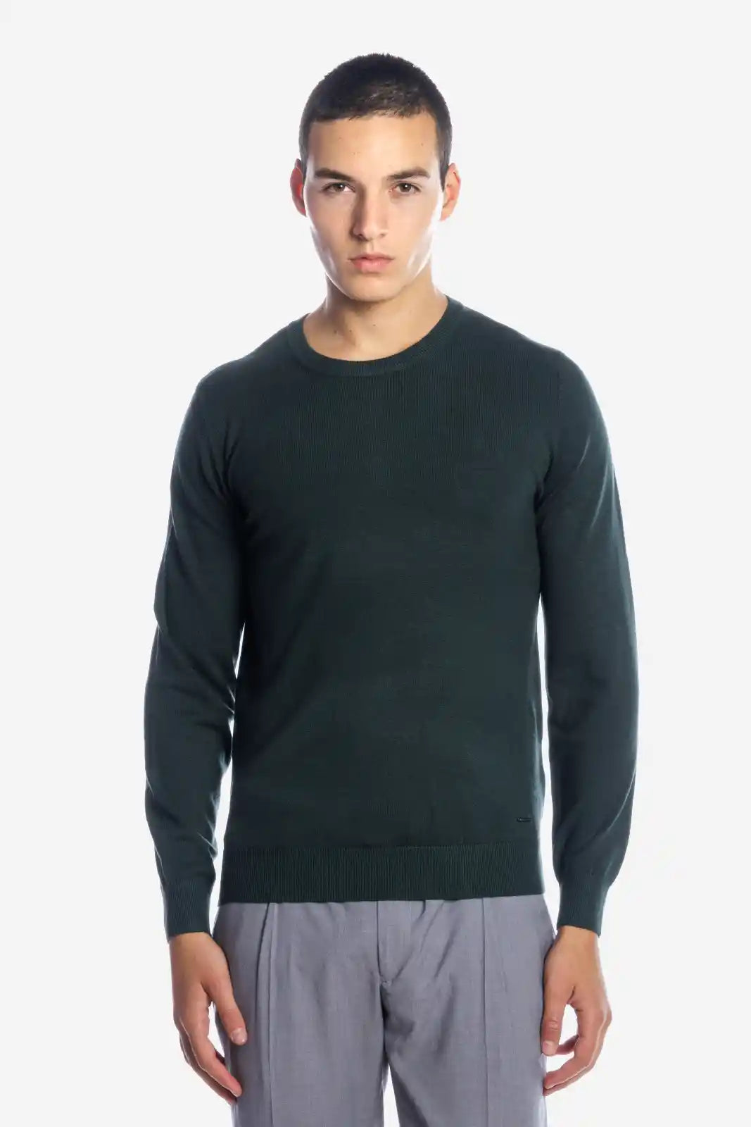 Maglia girocollo in viscosa