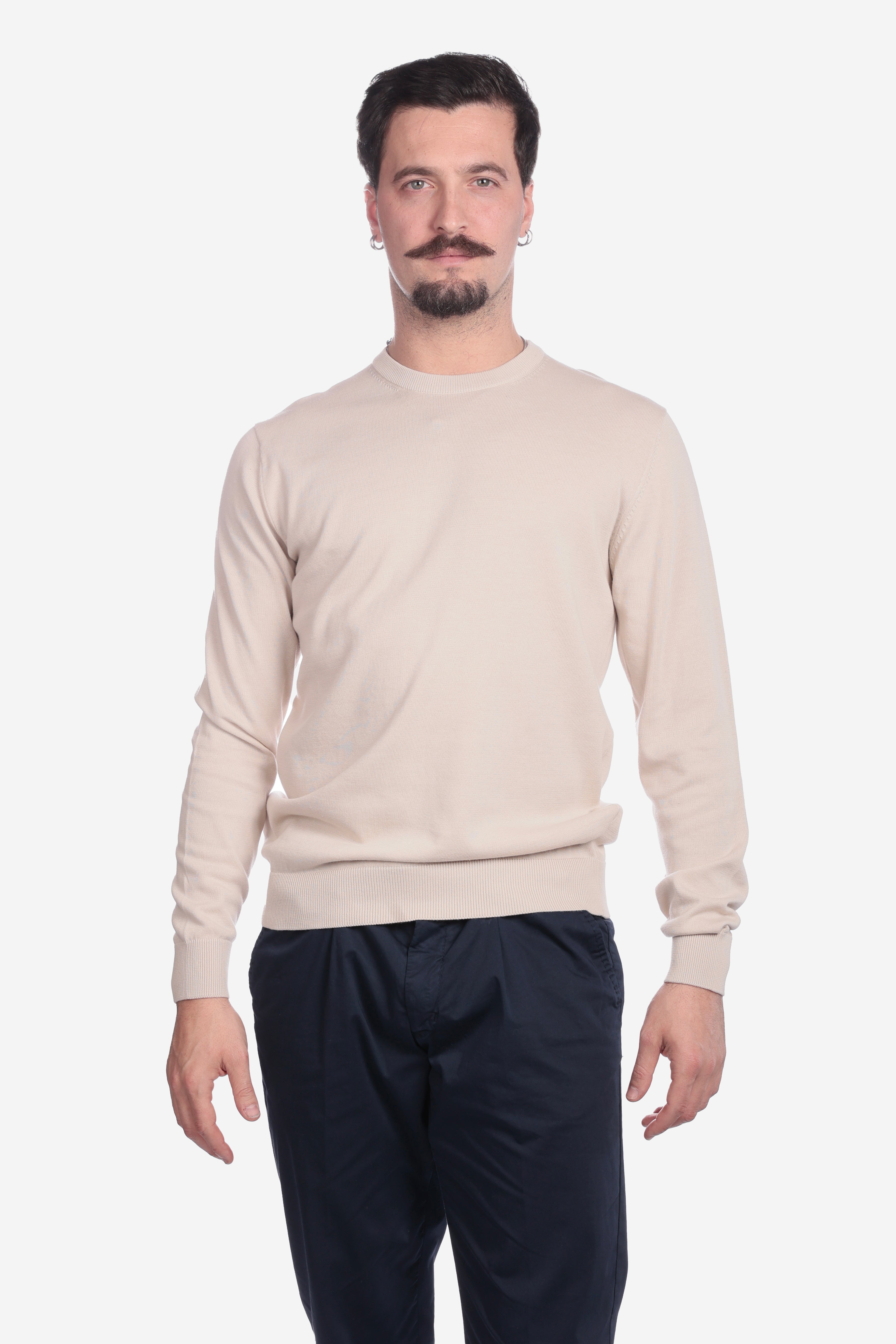 MAGLIA DI FILO IN COTONE MANICA LUNGA