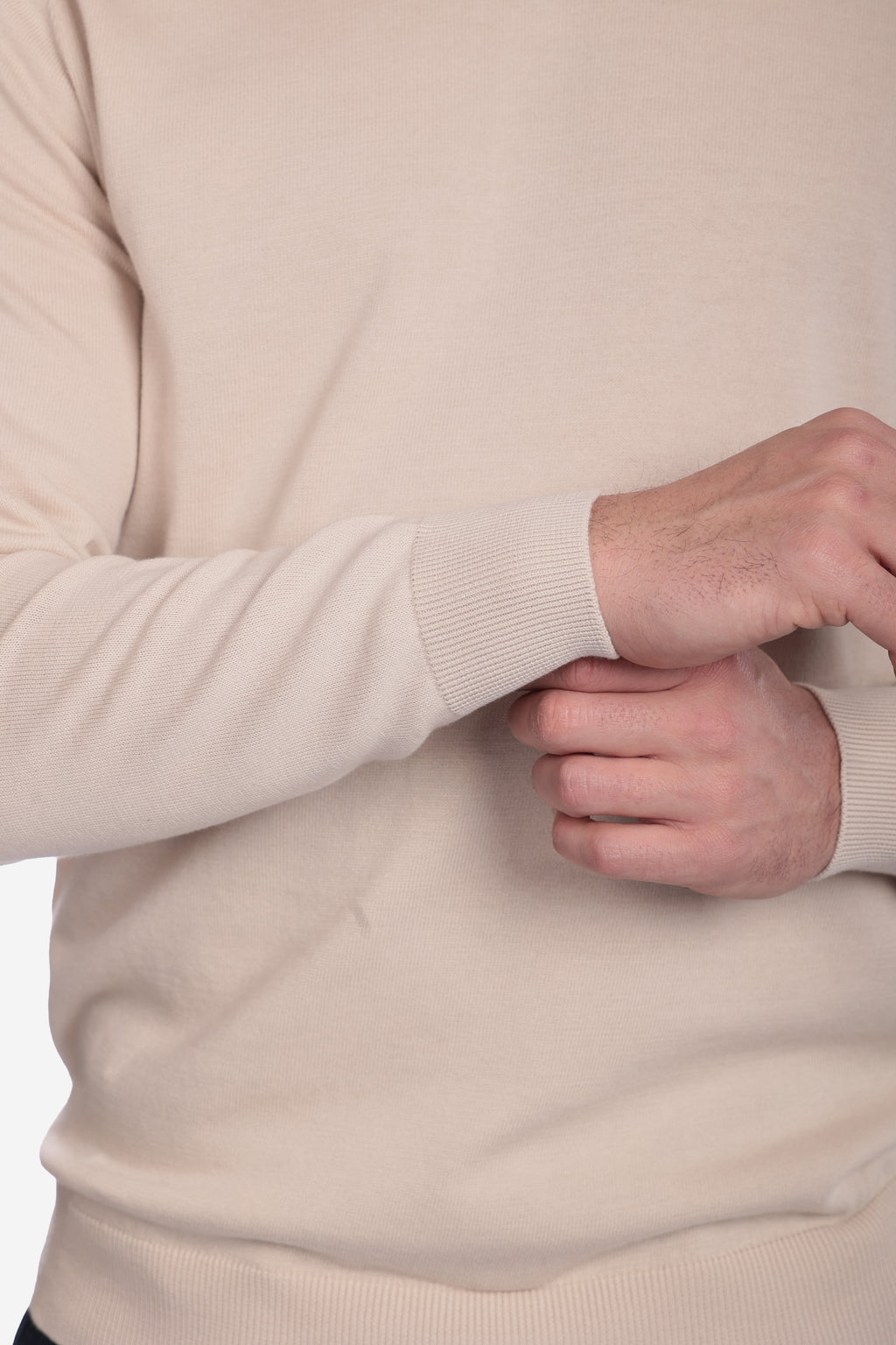 MAGLIA DI FILO IN COTONE MANICA LUNGA
