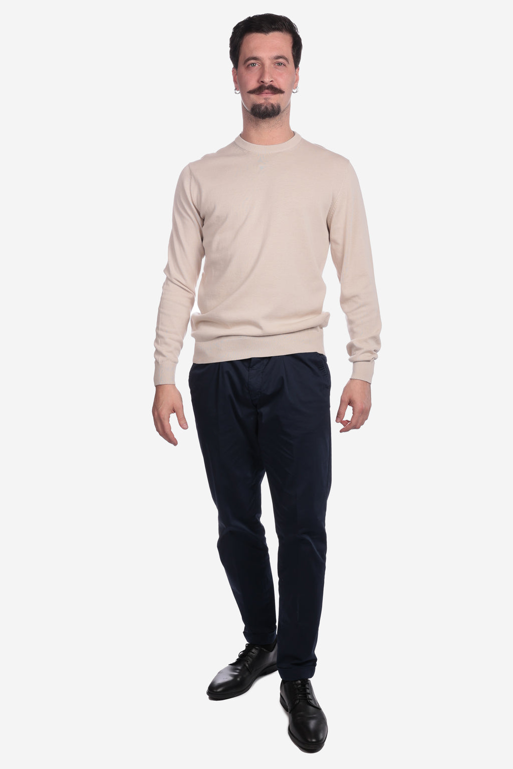 MAGLIA DI FILO IN COTONE MANICA LUNGA