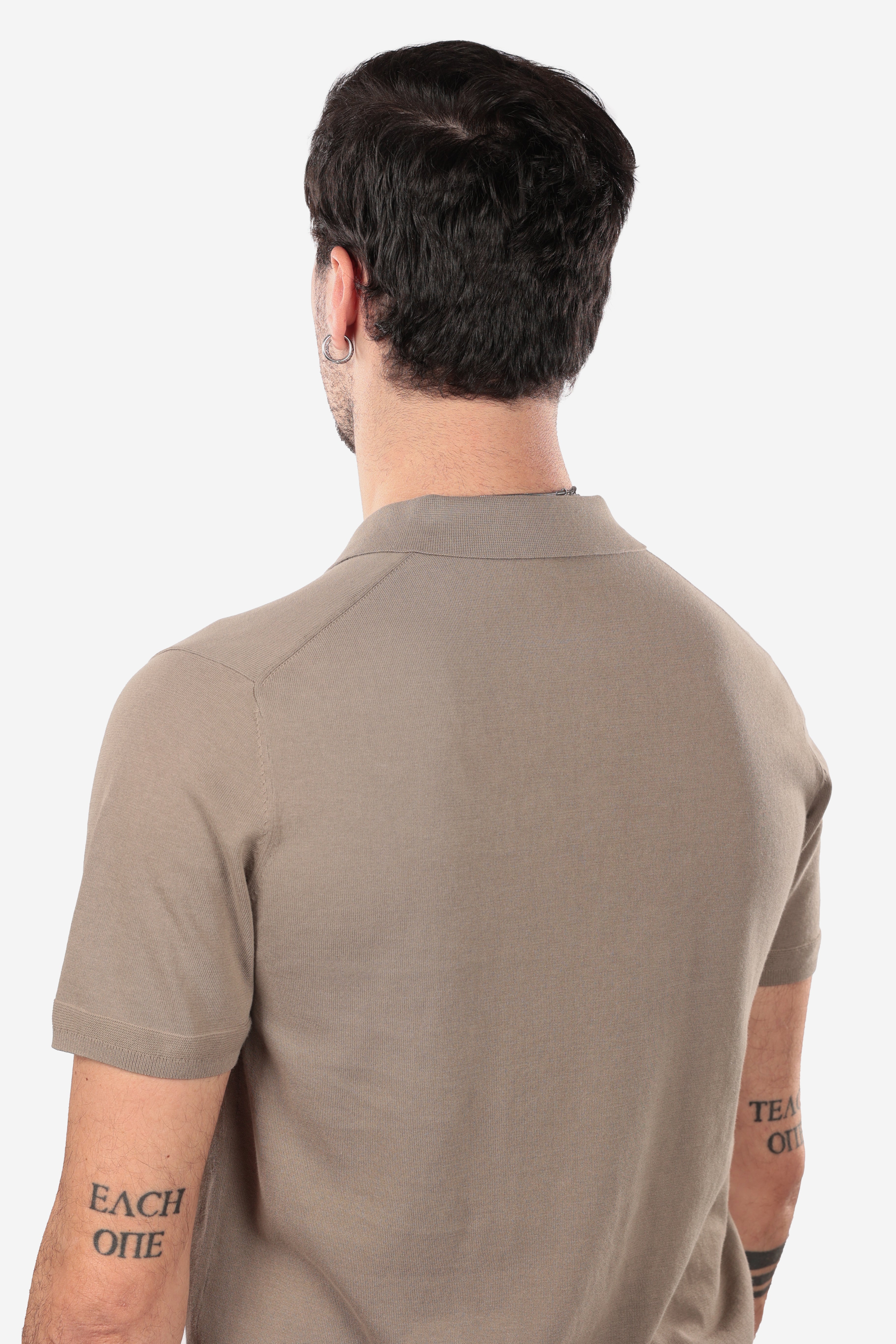 POLO LEGGERA DI FILO A 3 BOTTONI