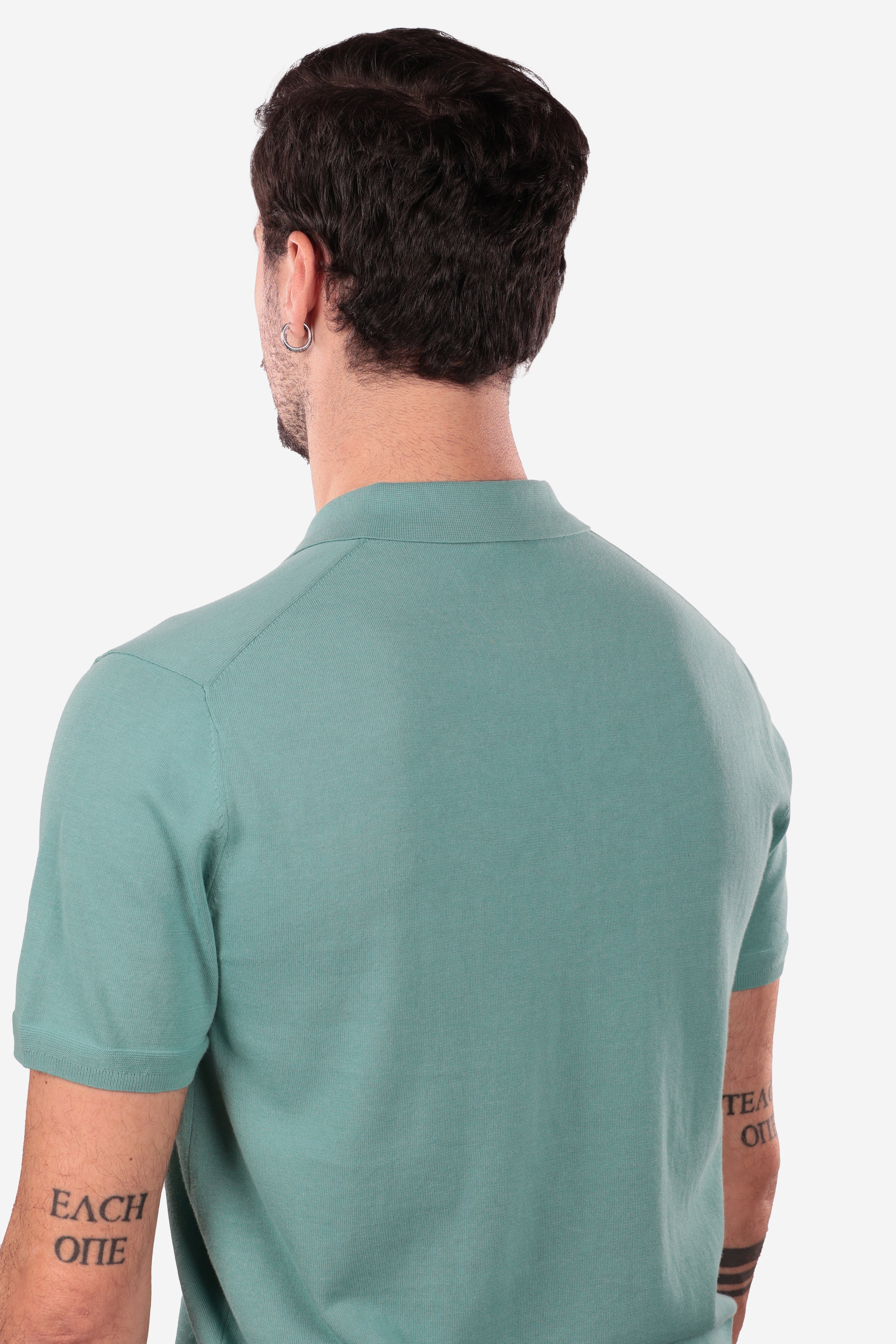 POLO LEGGERA DI FILO A 3 BOTTONI