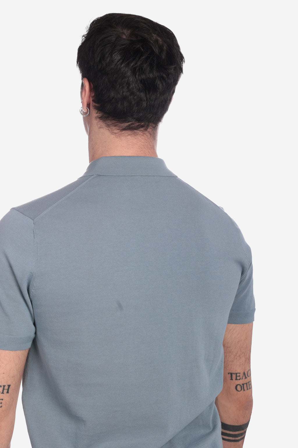 POLO LEGGERA DI FILO A 3 BOTTONI