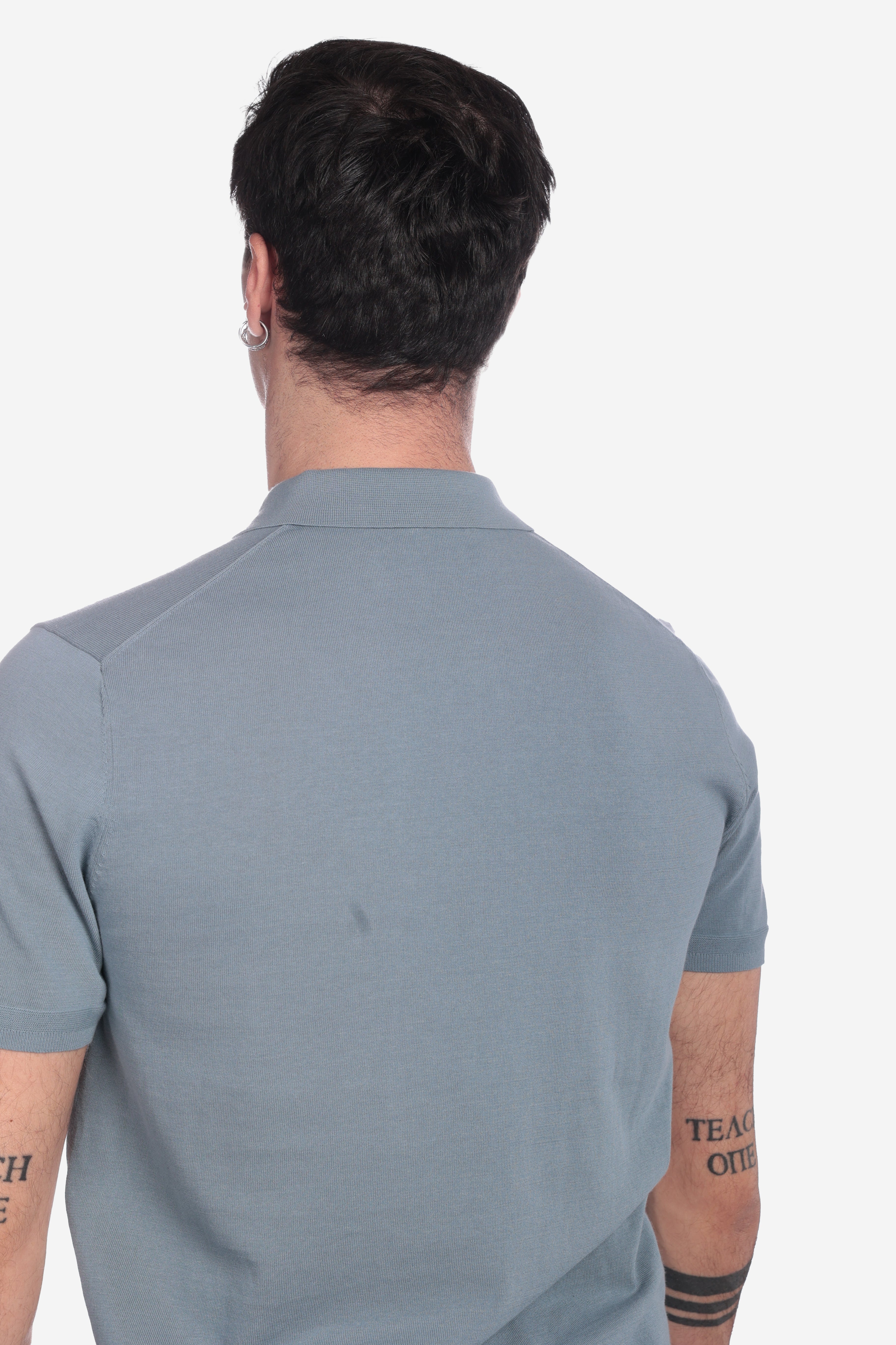 POLO LEGGERA DI FILO A 3 BOTTONI