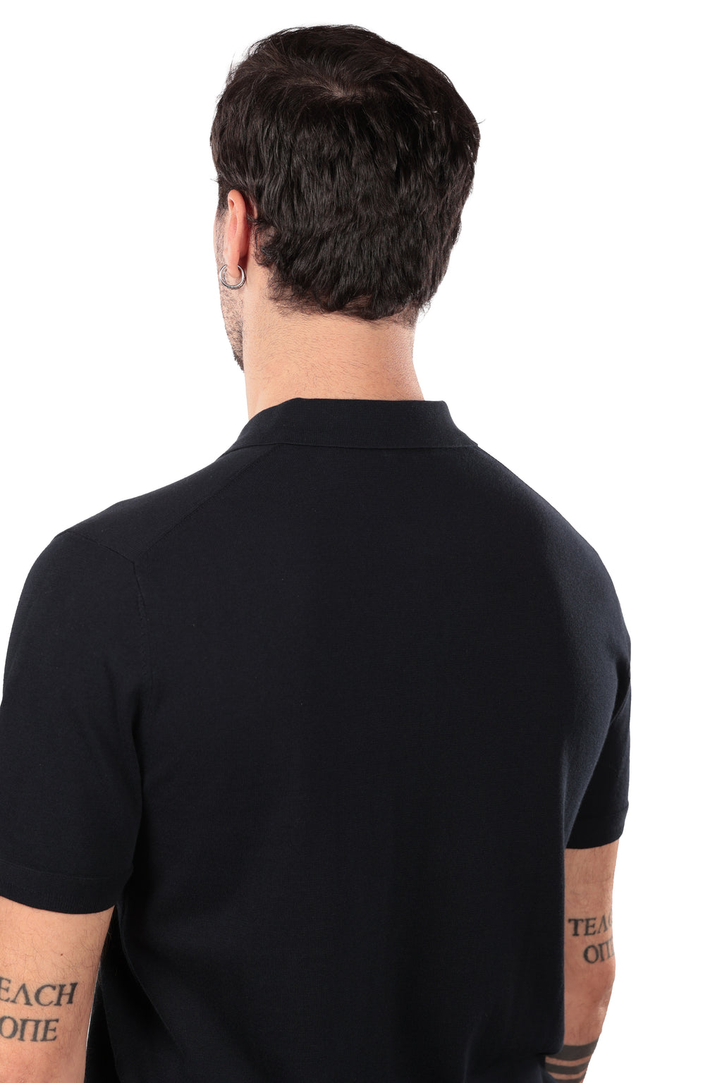 POLO LEGGERA DI FILO A 3 BOTTONI