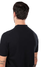 POLO LEGGERA DI FILO A 3 BOTTONI