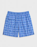 Costume da Bagno Uomo Stampa Maiolica Blu