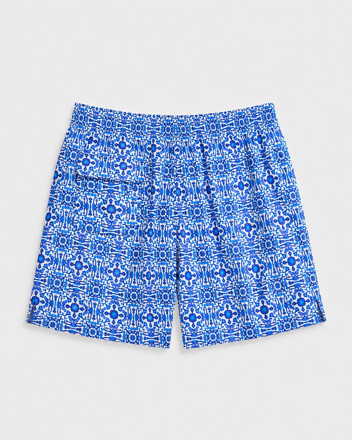 Costume da Bagno Uomo Stampa Maiolica Blu
