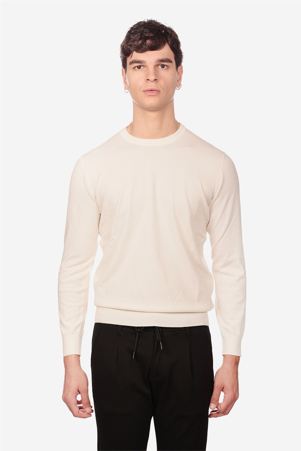 Maglia girocollo in viscosa